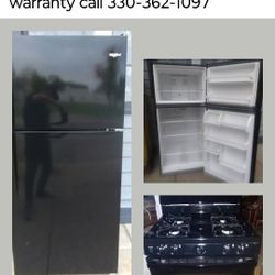 Gas Range Whirlpool Refrigerator 30-day Warranty $450