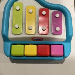 Vintage Little Tikes Red Tap A Tune Piano Xylophone Toddler Musical Toy