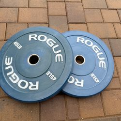 Rogue Fitness Bumper Plates 45LB X2 