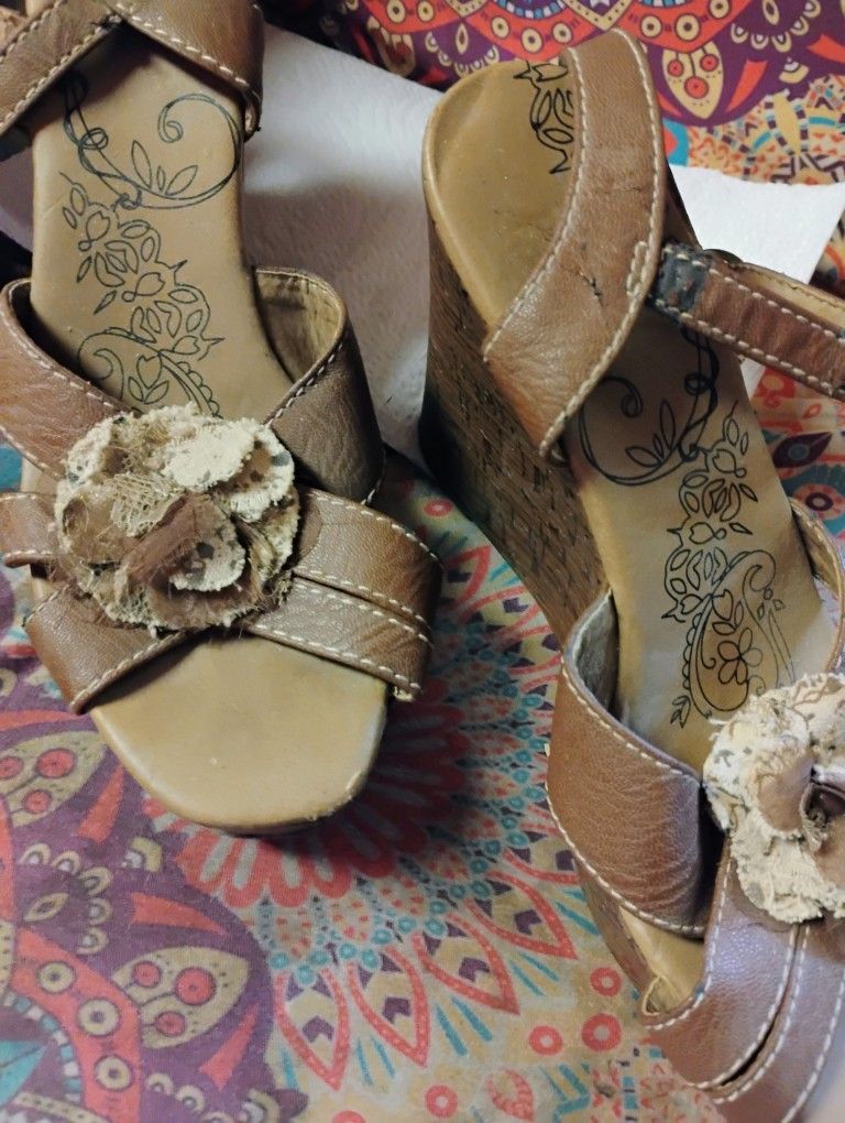Vintage Women's Jollypop Wedge Sandals 7