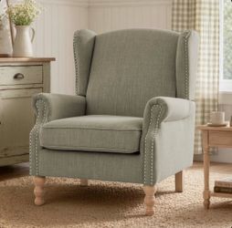 Light Green color fabric accent chair