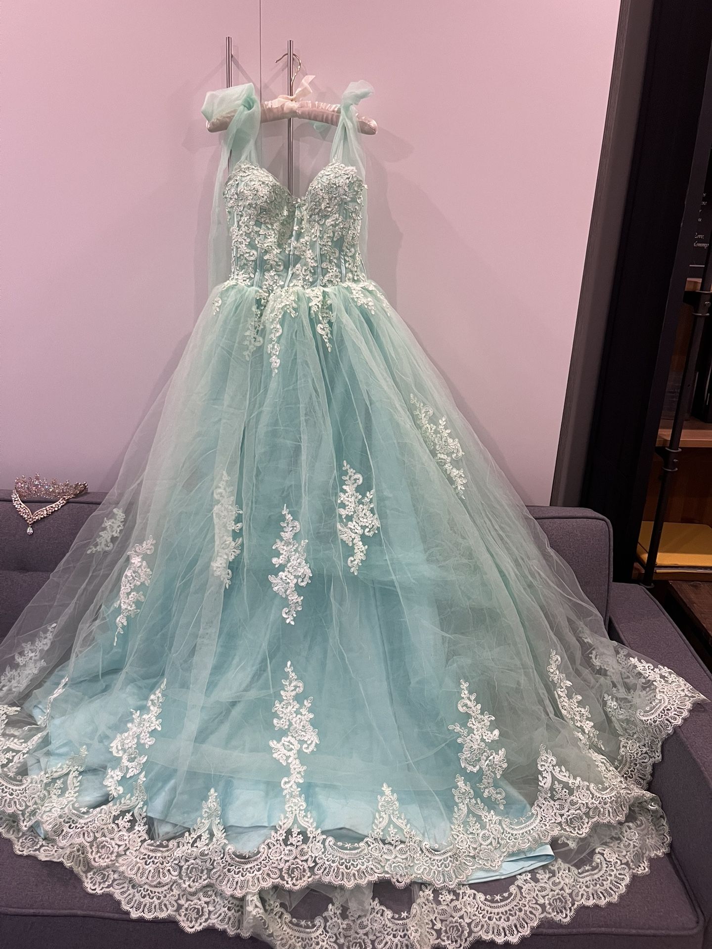 Turquoise Quinceañera Dress