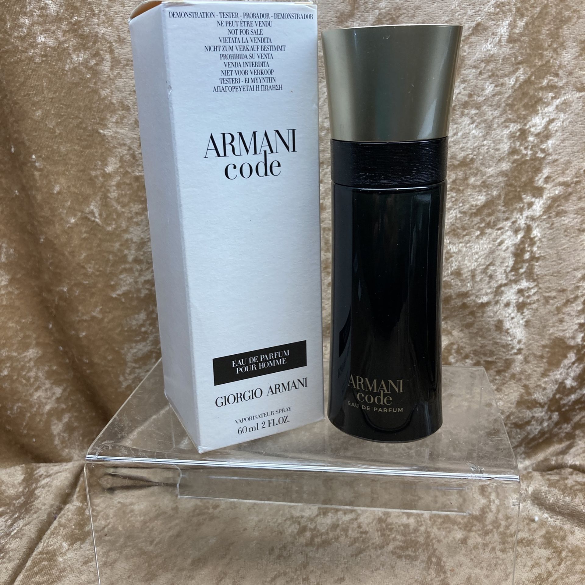 Armani Code Giorgio Armani Pour Homme Eau de Parfum 2.0 Fl. Oz. 60 Ml. Tester Bottle