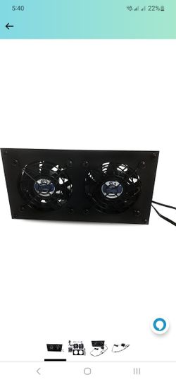 CabCool 802 Lite Dual 80mm Fan Cooling Kit for Cabinet & Home Theaters