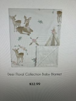 Nursery Decor - Sweet Jojo Designs Deer Floral