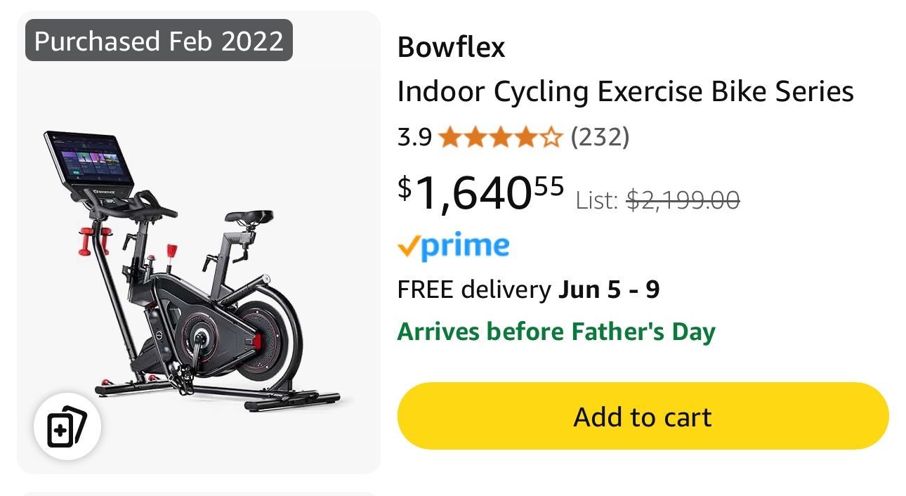 BowFlex VeloCore Bike - 22"