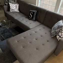 L Shape Couch that folds down