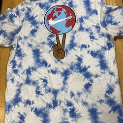 Nike Sportswear World Peace Tie-Dye T-Shirt Mens Size XXL CK0156-100 23pit2pit