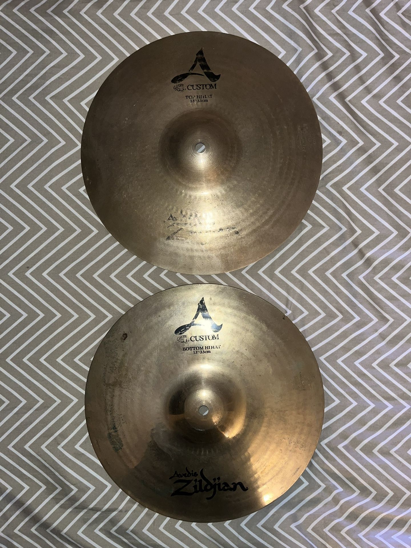13” Zildjian A Custom Hi Hats