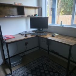 L Shaped Desk With Hutch