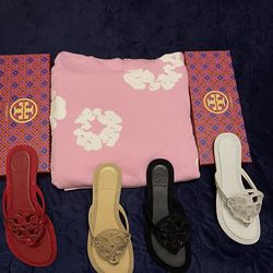 Denim tear hoodie & Tory Burch