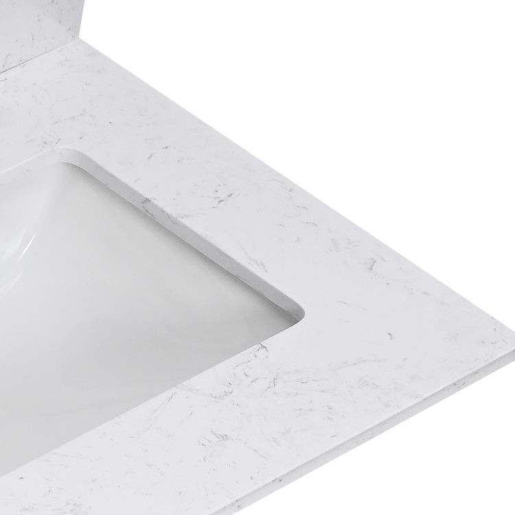 60 inch Cultured Marble Top Gray Bathroom Vanity Set 10060 Clearance