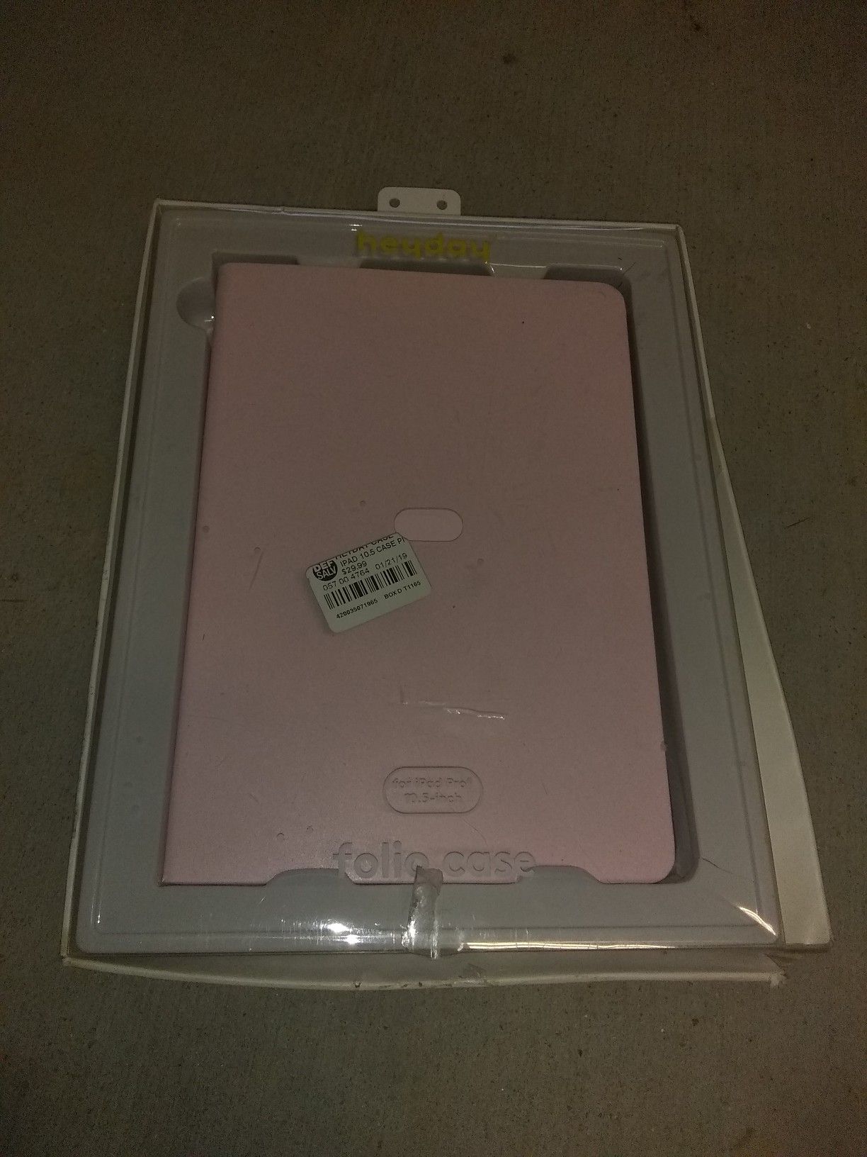 Hey day iPad pro pink leather case