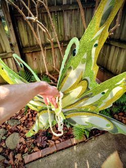 Kids Fairy Costume with Green and Yellow Wings