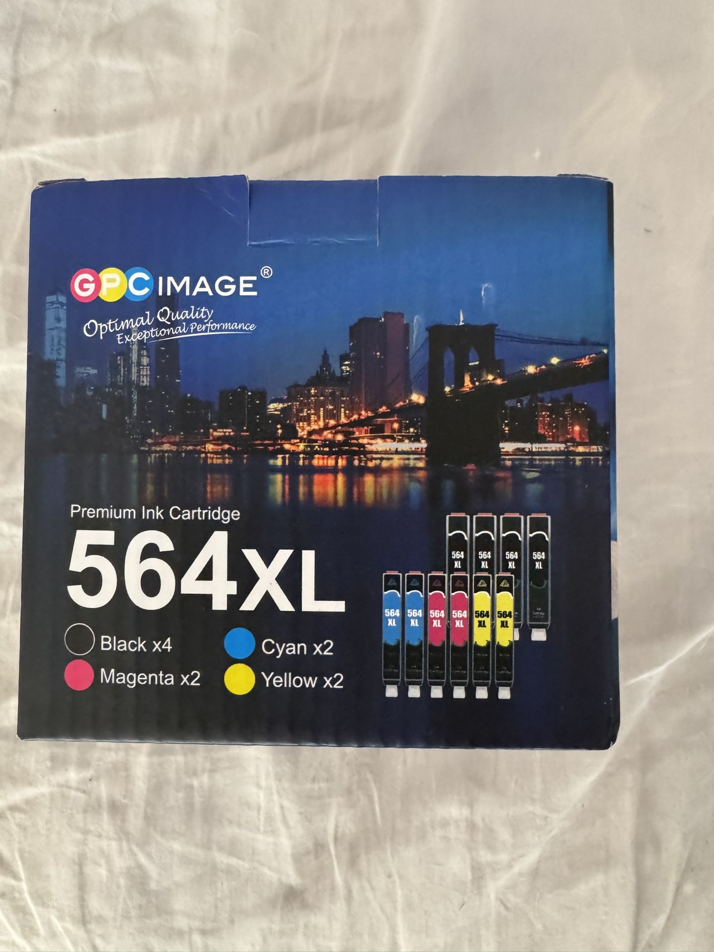 GPC Image 564XL Premium Ink Cartridges (6-Pack) – For HP Printers – NEW