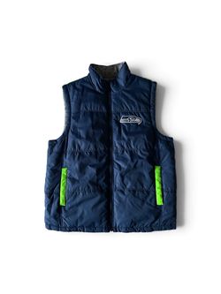 Seattle Seahawks Reversible Puffer Vest Men’s Large NFL