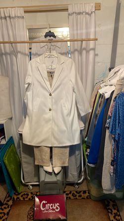White Blazer Coat size M