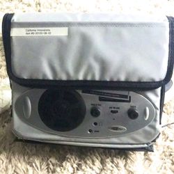 Cooler w/music collapsable w/ Shoulder carry strap portable