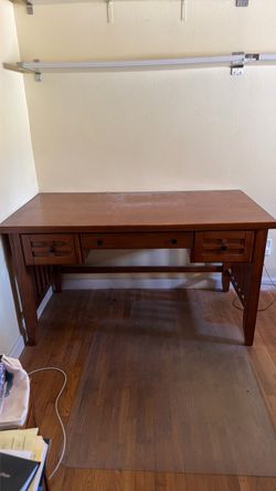 Mission style desk