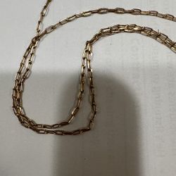 24 Inch Long 14 K Gold  About 6 Grams