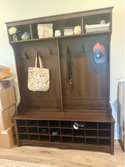 Hall shoe bench