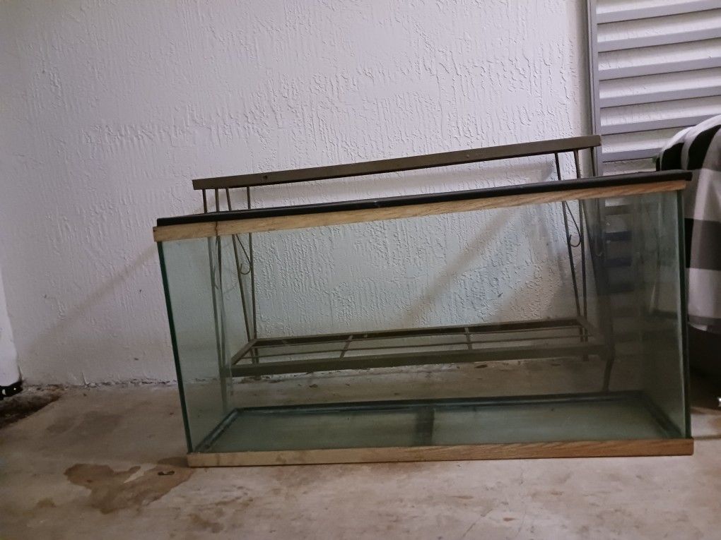 55 Gallon Aquarium And Steel Stand