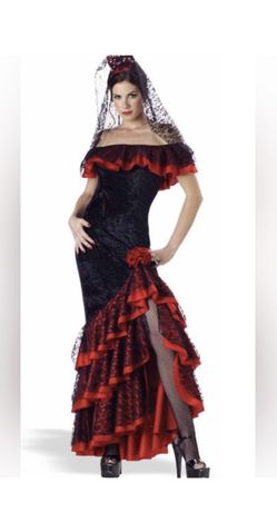 Spanish Flamingo Dancer Halloween Costume Size Small