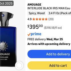 Amouage Cologne iris 