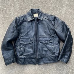 Vintage Taylor Police motorcycle leather Jacket