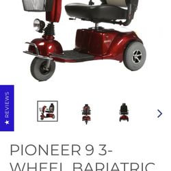 PIONEER 9 3-WHEEL BARIATRIC ELECTRIC SCOOTER  BY MERITS