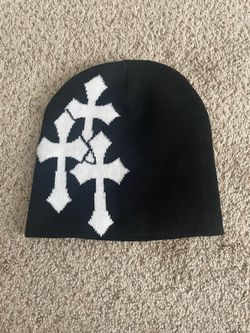 Y2K Triple Cross beanie
