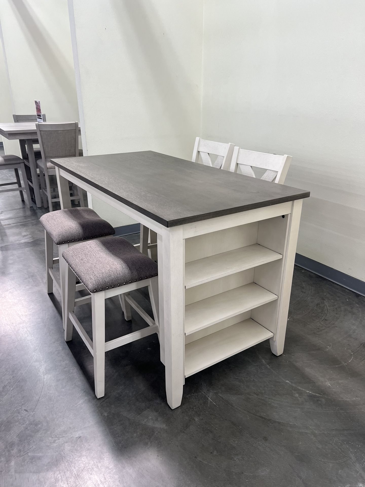 Counter High Dining Table Set