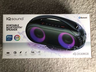 IQ Sound PORTABLE BLUETOOTH SPEAKER  NEW $50