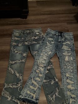 Stacked jeans