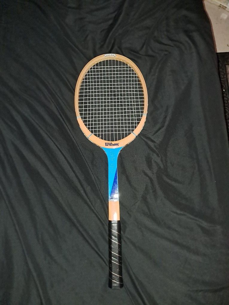 1970s Wilson Chris Evert Strata-Bow Tennis Racket with Cover