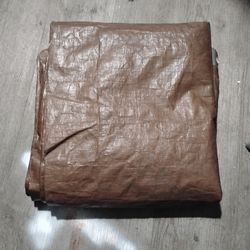 Brown & Silver Heavy Duty Tarp 20×