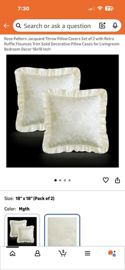 Glory Season Rose Pattern Decorative Pillow Cover