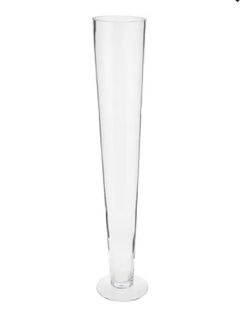 Set of 6 - 23.5 inches Tall Pilsner Glass Vases