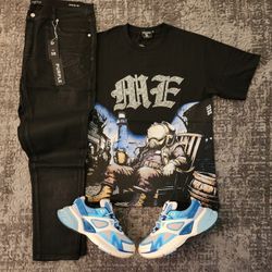 PURPLE BLACK MEN PANTS ( JEANS ) Pantalones 