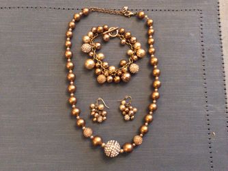 Carol Lee matching necklace, bracelet, and earring set