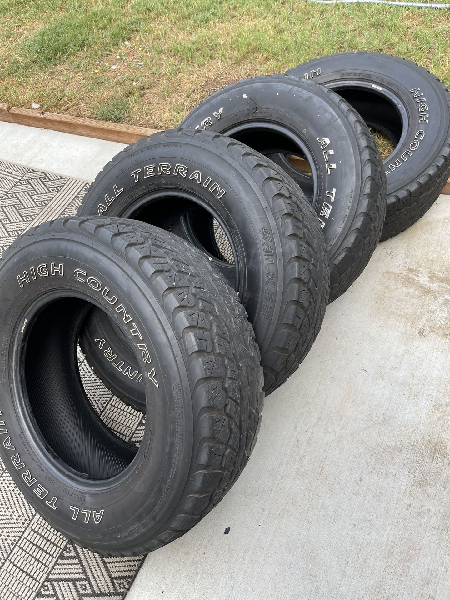 Used 255 70 16 All Terrain Tires $50 For All