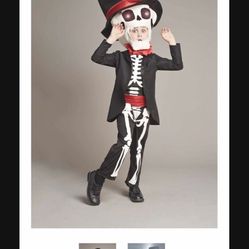 Day Of The Dead Kids Costume Size 10 Halloween