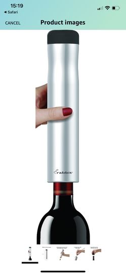 Rabbit Automatic Electric Corkscrewing Wine Bottle Opener, One Size, Silver