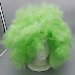 Neon Green Halloween Afro Wig