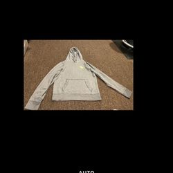 Abercrombie & Fitch Men's Or Womens Unusec Gray  Muscle Hoodie Pullover Sweatshirt L EUC!