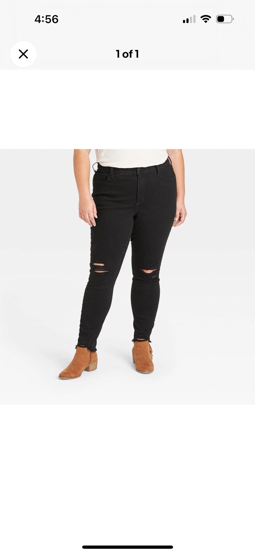 20W - Womens Mid-Rise Skinny Jeans - Universal Thread - Black