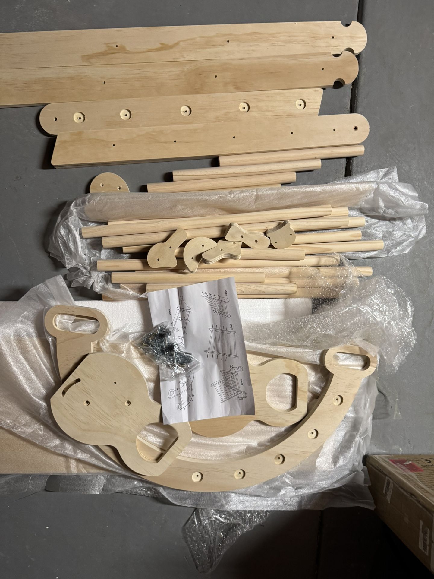 7 in 1 Pikler Triangle Set, Foldable Toddler Baby Climbing Toys, Wooden Montessori Climbing Set, Baby Climber Indoor Playground Jungle Gym for Toddler