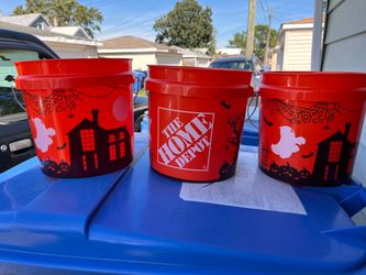 3 2 gallon special edition Home Depot Halloween buckets