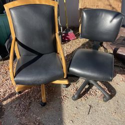 Office Chairs And Ottoman (Still Available)