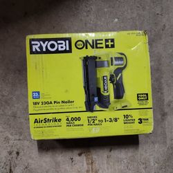 NEW RYOBI PCL310B ONE+ 18V Cordless Airstrike 23-Gauge Pin Nailer (Tool Only)
